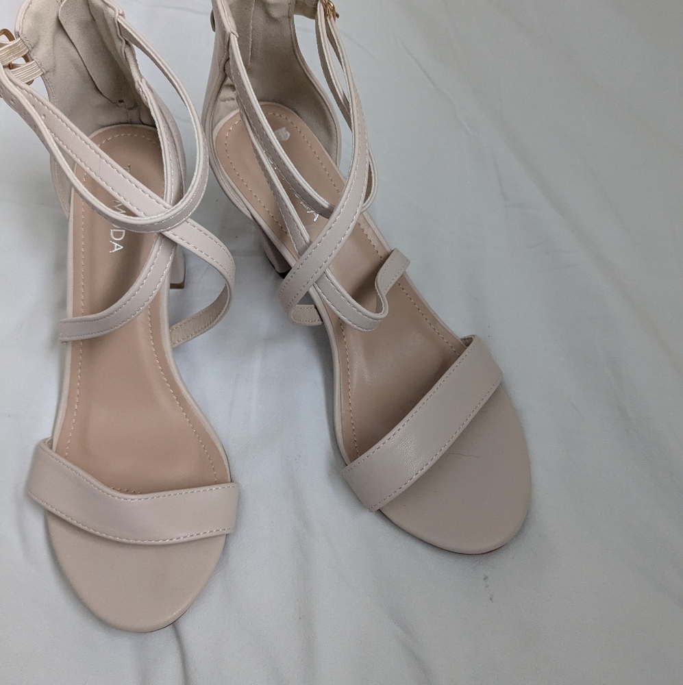 Cream heels